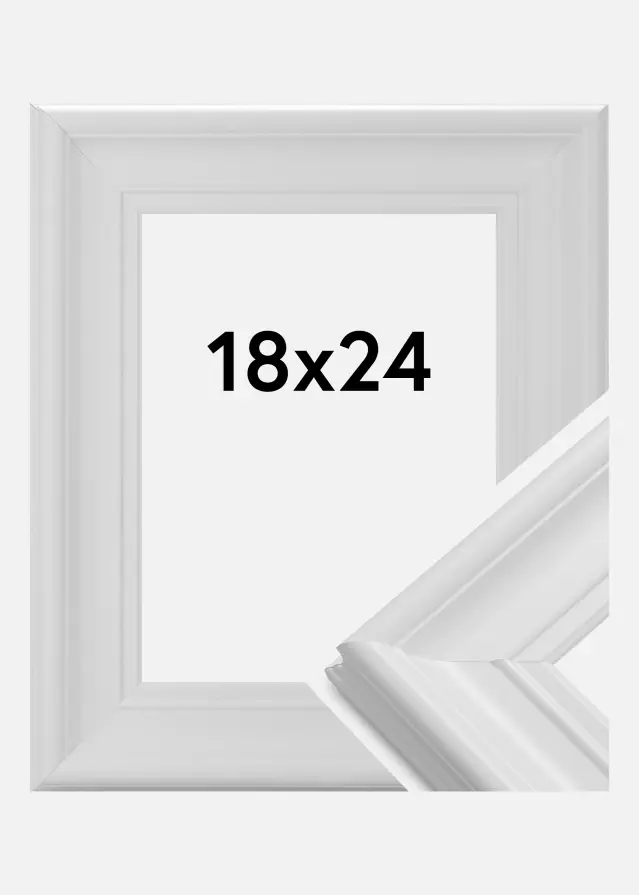 Galleri 1 Frame Mora Premium Acrylic glass White 18x24 cm