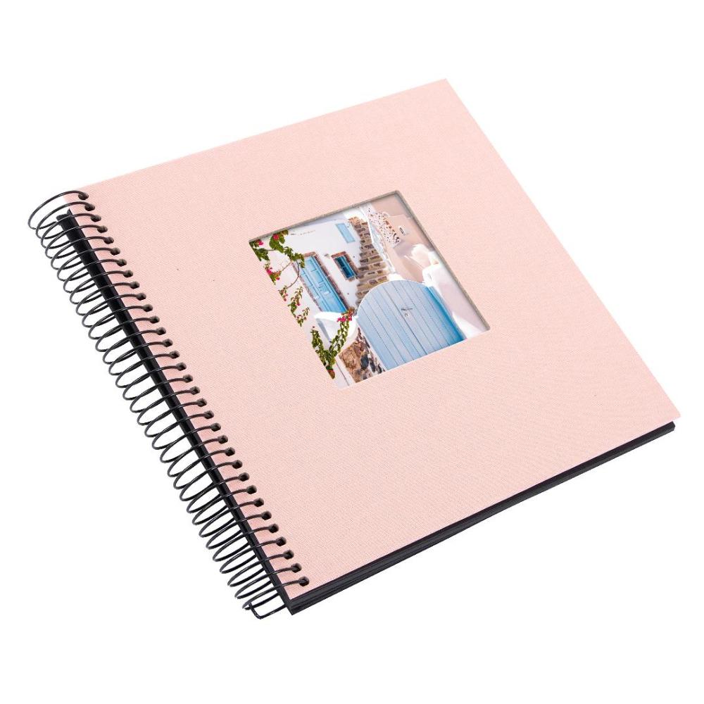 Goldbuch Bella Vista Spiral bound album Rose - 20x20 cm (40 Black pages / 20 sheets)