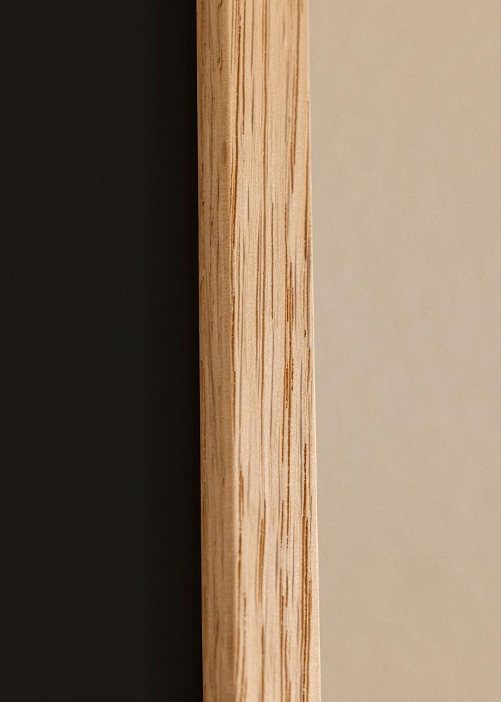 Ram med passepartou Frame Oslo Oak 60x80 cm - Picture Mount Black 50x60 cm