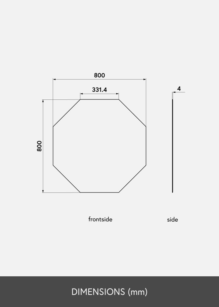 KAILA KAILA Mirror Octagon 80x80 cm