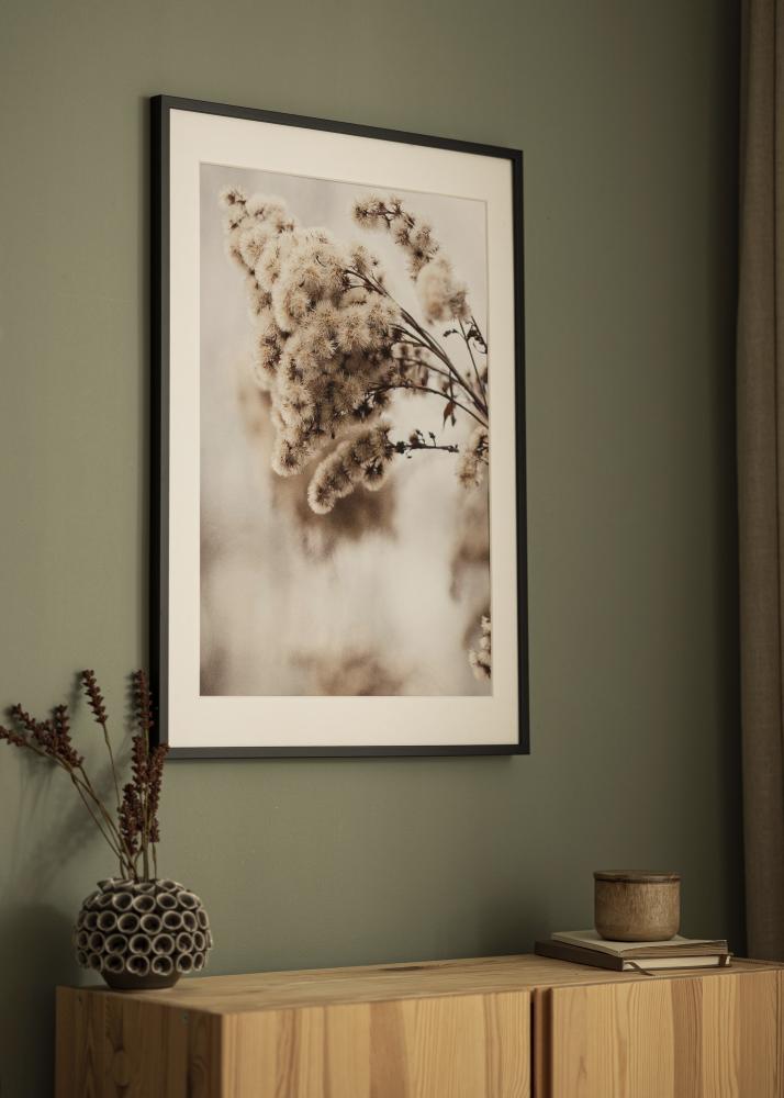 Ram med passepartou Frame E-Line Black 70x100 cm - Picture Mount White 60x90 cm