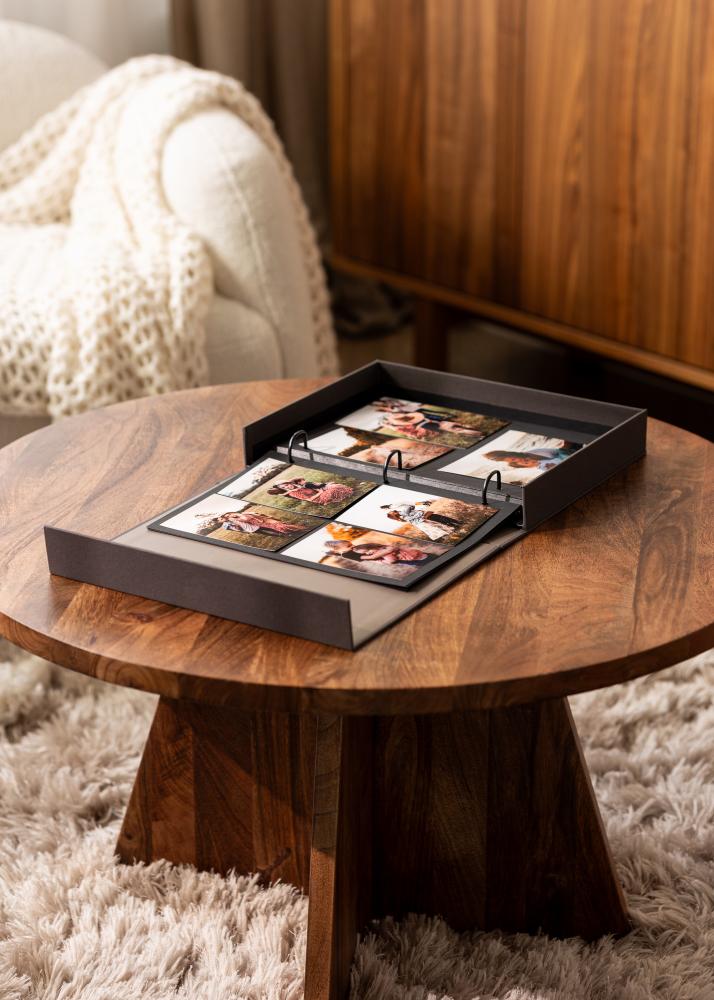 BGA KAILA THE STORY OF US Black - Coffee Table Photo Album (60 Black Pages)