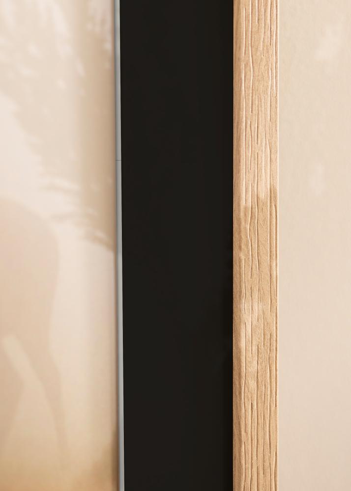 Ram med passepartou Frame Stilren Oak 70x100 cm - Picture Mount Black 24x36 inches