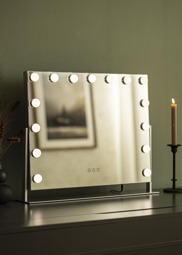 KAILA KAILA Make-up Mirror Soft Corner LED Silver 65x50 cm