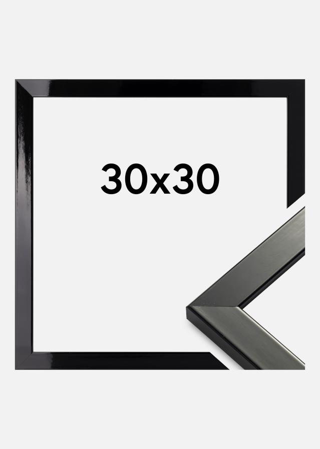 Galleri 1 Frame Uppsala Acrylic glass Black High gloss 30x30 cm