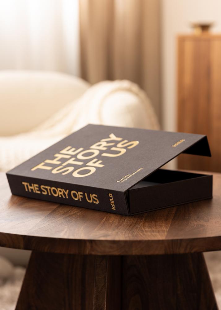 BGA KAILA THE STORY OF US Black - Coffee Table Photo Album (60 Black Pages)