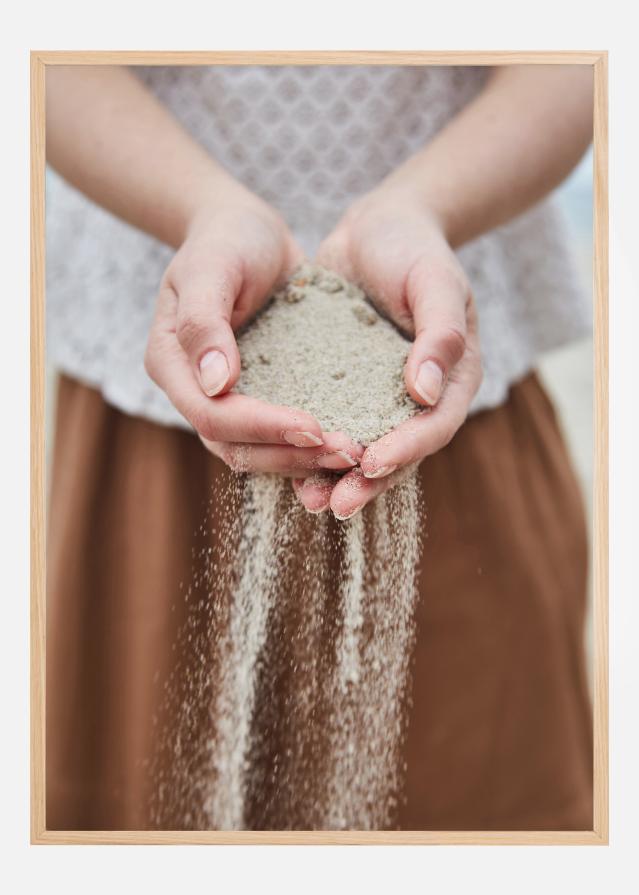 Bildverkstad Hand in Sand Poster