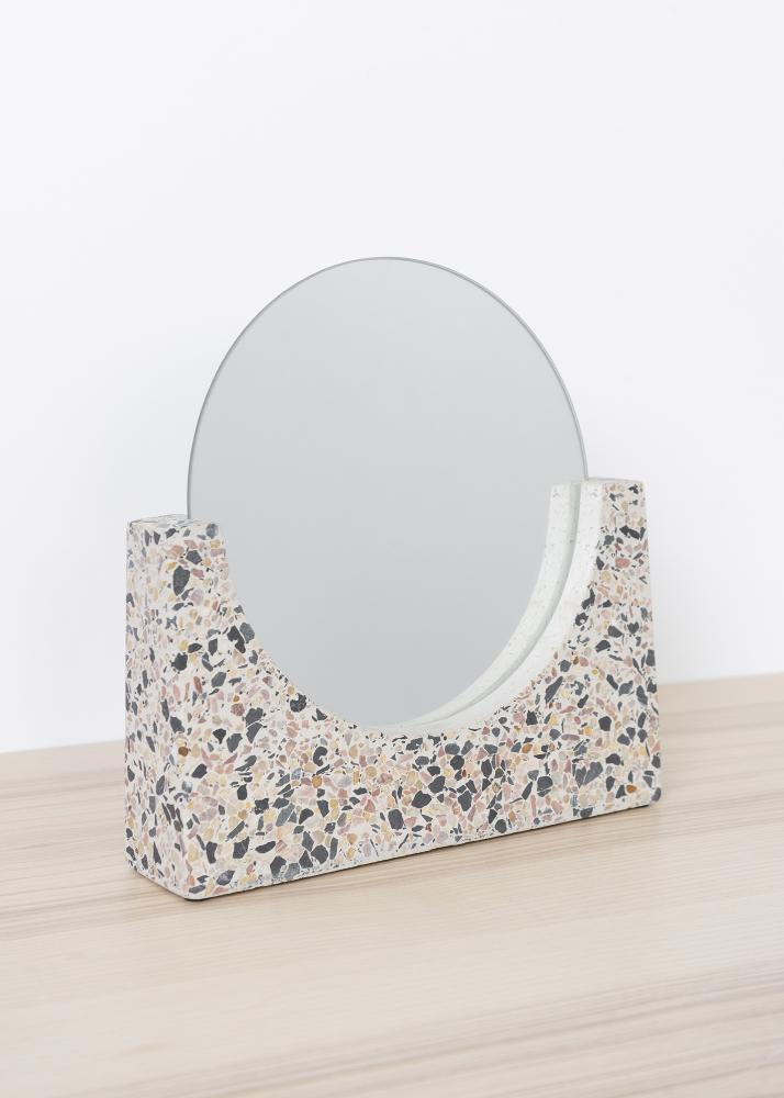 Hübsch Table mirror Terrazzo White