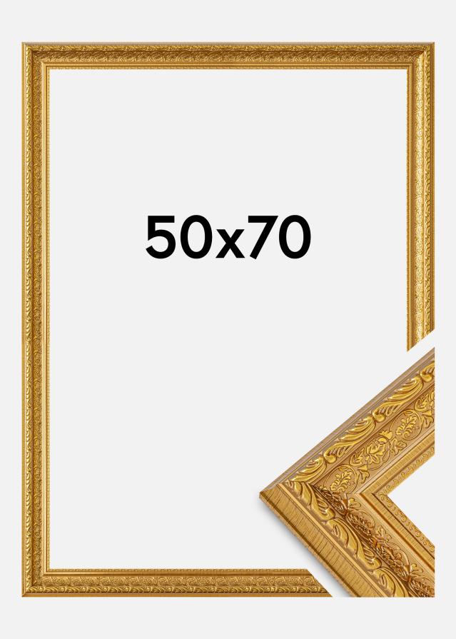 BGA Frame Ornate Acrylic Glass Gold 50x70 cm