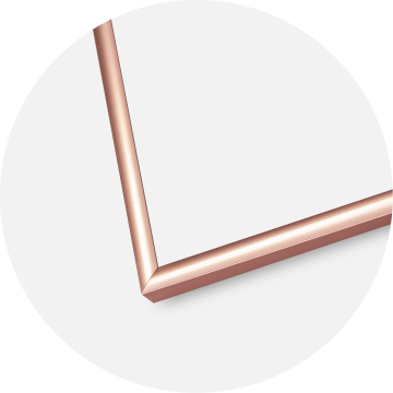 Ram med passepartou Frame Scandi Rose Gold 30x40 cm - Picture Mount White 8x12 inches