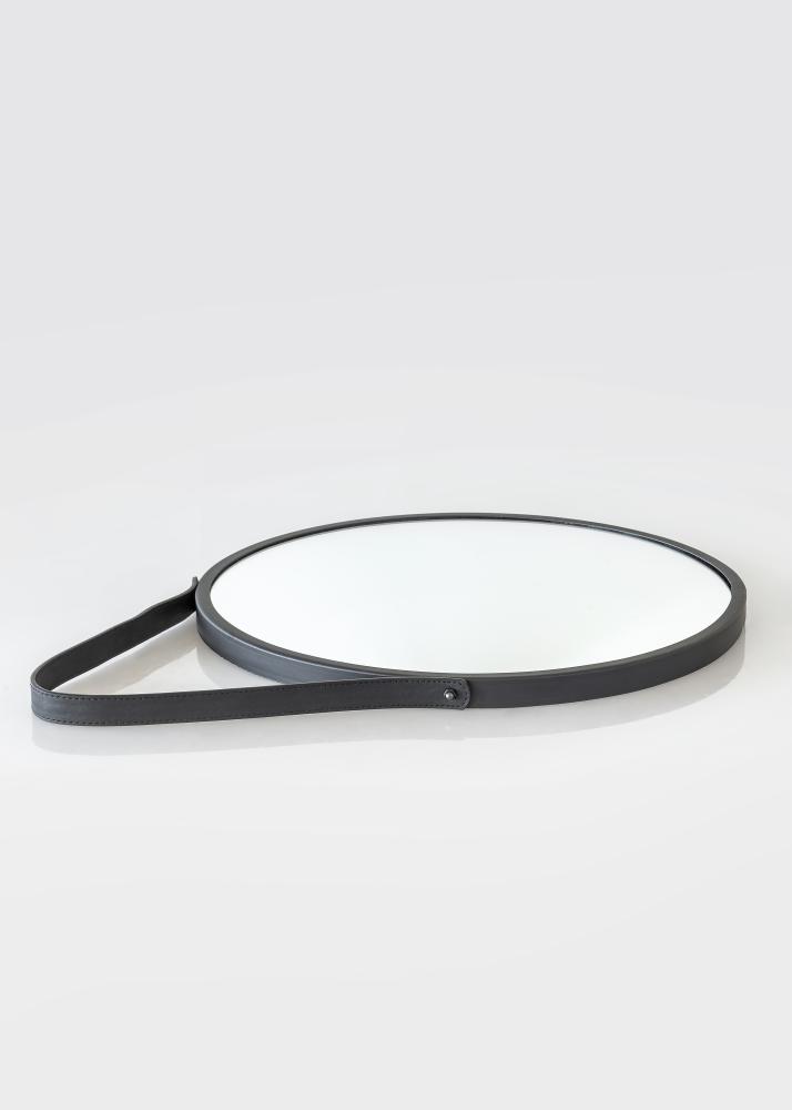 House Nordic Mirror Trapani Black 38 cm Ø