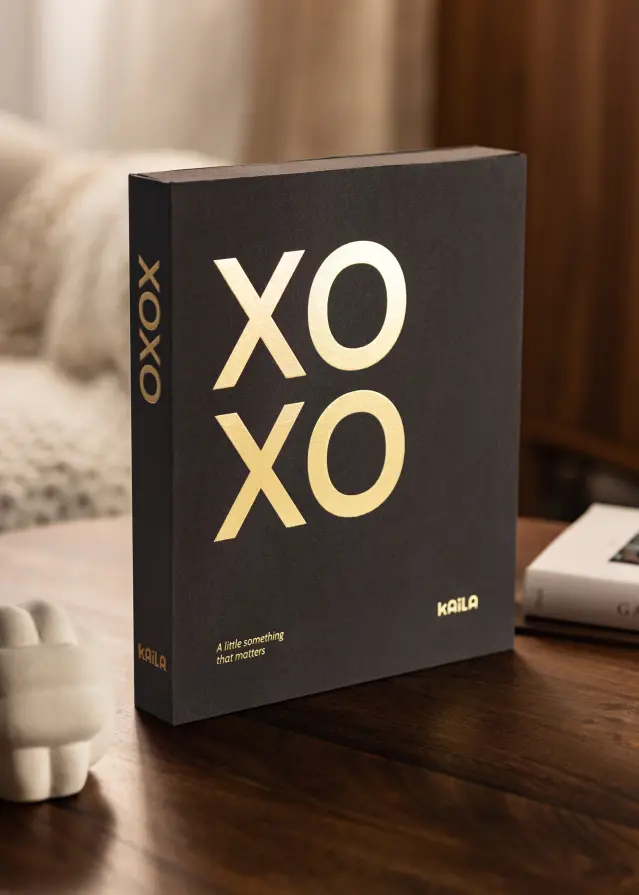 KAILA KAILA XOXO Black - Coffee Table Photo Album (60 Black Pages)