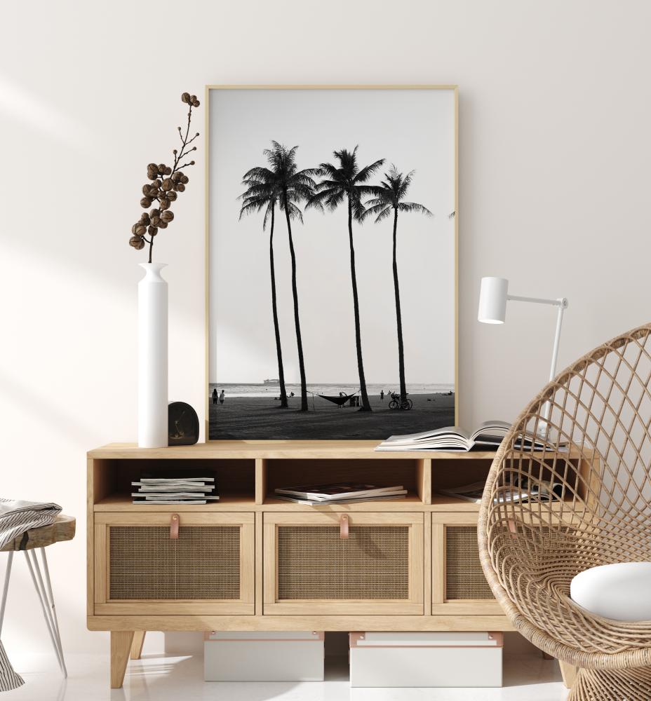 Bildverkstad Black And White Palm Trees Poster