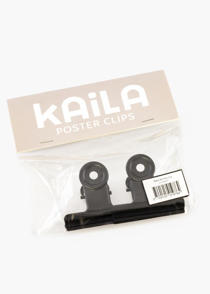 KAILA KAILA Poster Clip Black 50 mm - 2-p