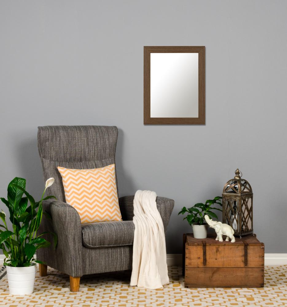 Ramverkstad 60x90 Ombud Mirror Moviken Light Walnut - Custom Size