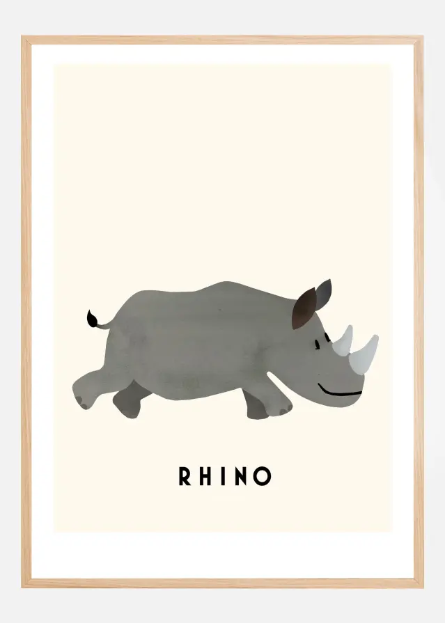 Bildverkstad Rhino Poster