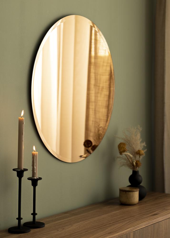 KAILA KAILA Round Mirror Rose Gold Deluxe 70 cm Ø