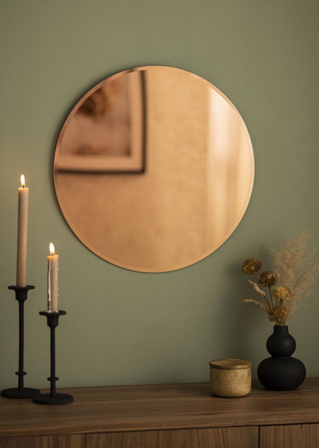 KAILA KAILA Round Mirror Rose Gold Deluxe 50 cm Ø