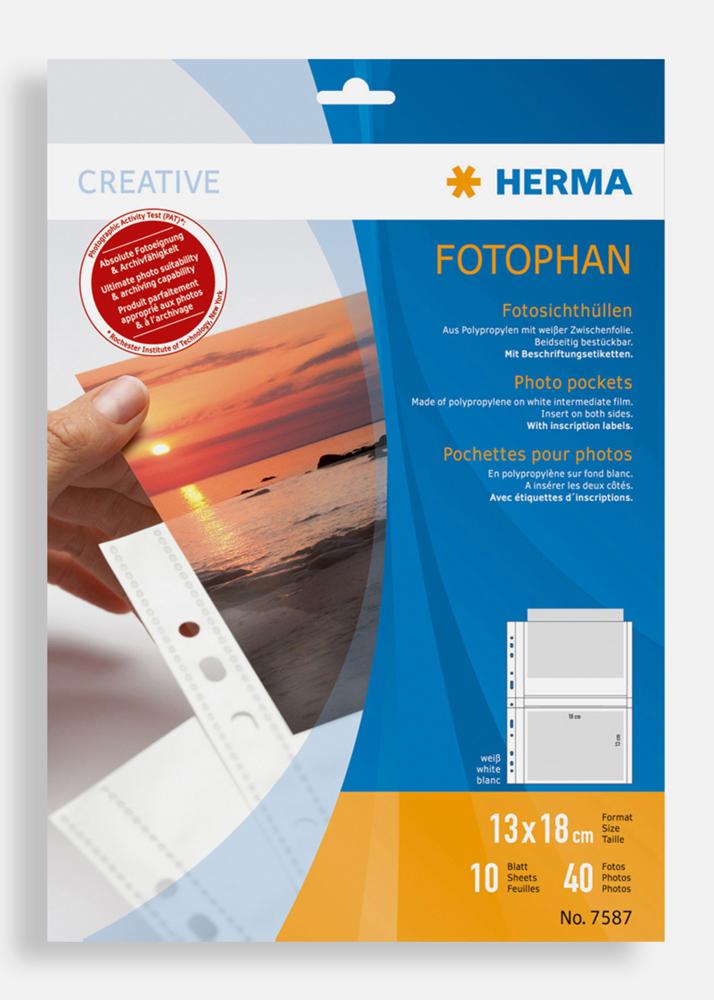  Herma photo sleeves 13x18 cm horizontal - 10-pack white