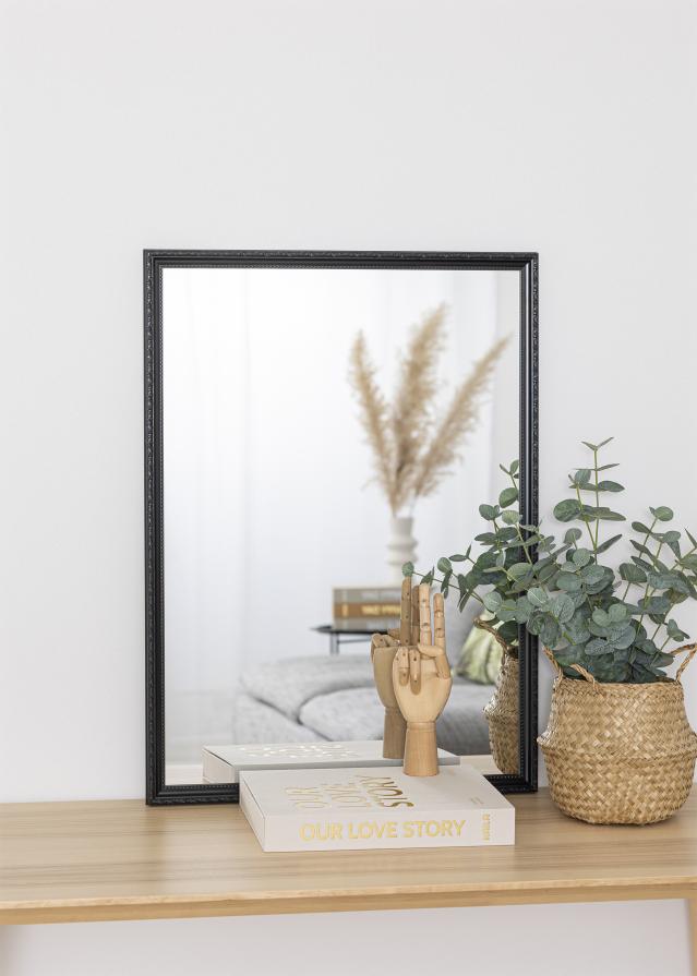 Galleri 1 Mirror Abisko Black 54x74 cm