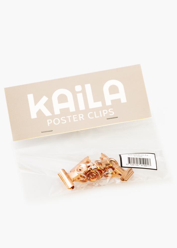 KAILA KAILA Poster Clip Rose Gold 20 mm - 4-p