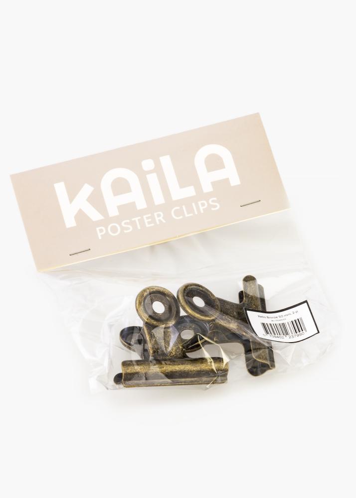 KAILA KAILA Poster Clip Retro Bronze 50 mm - 2-p