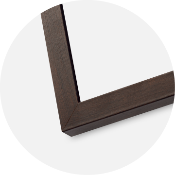 Ram med passepartou Frame Selection Walnut 60x60 cm - Picture Mount Black 50x50 cm