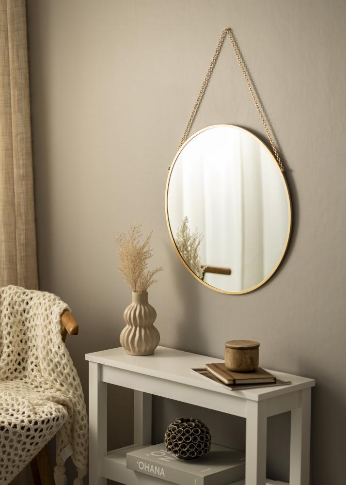 Artlink Round Mirror Modern Gold 51 cm Ø