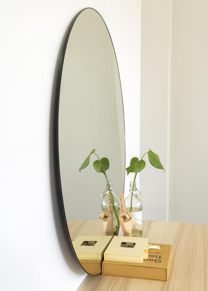 KAILA KAILA Round Mirror - Thin Black 100 cm Ø