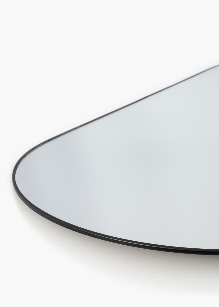 KAILA KAILA Oval Mirror - Thin Black 35x80 cm