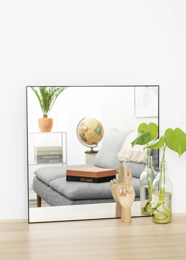 KAILA KAILA Square Mirror - Thin Black 60x60 cm