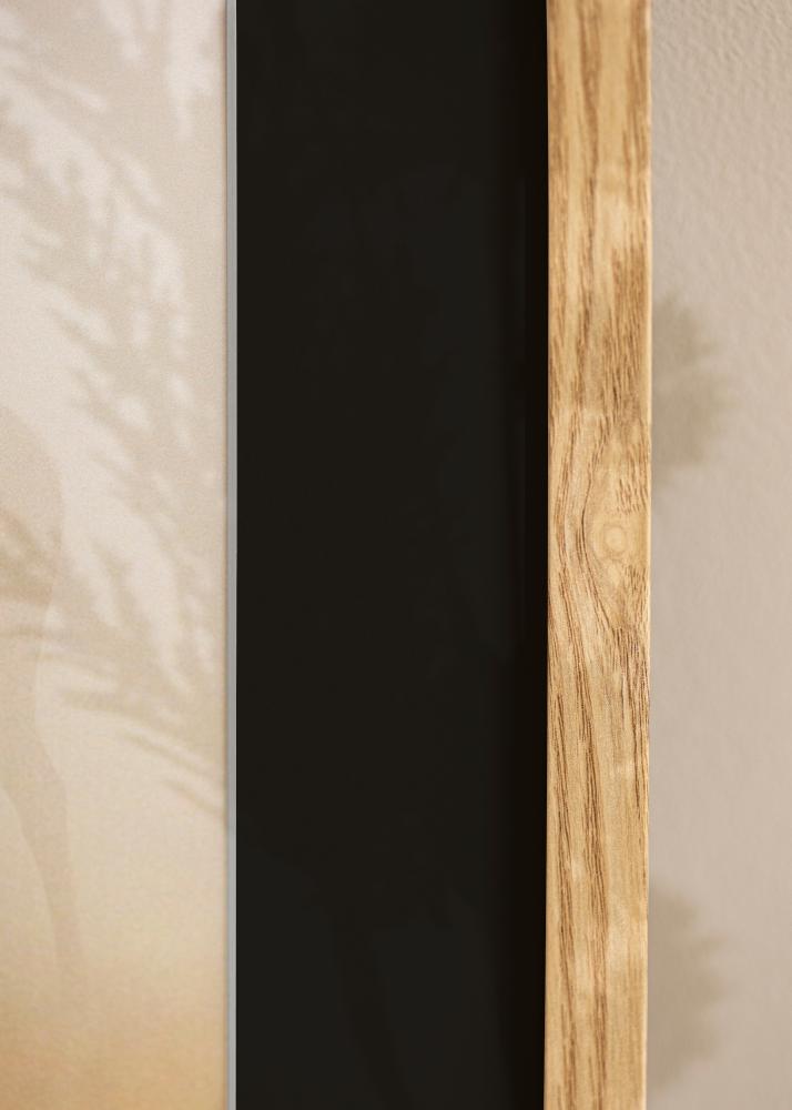 Ram med passepartou Frame Trendy Oak 40x50 cm - Picture Mount Black 30x40 cm