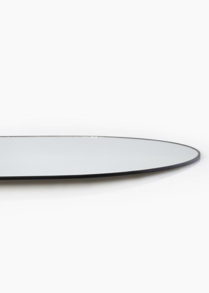 KAILA KAILA Oval Mirror - Thin Black 35x80 cm