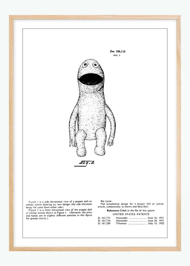 Bildverkstad Patent drawing - The Muppets - Kermit II Poster