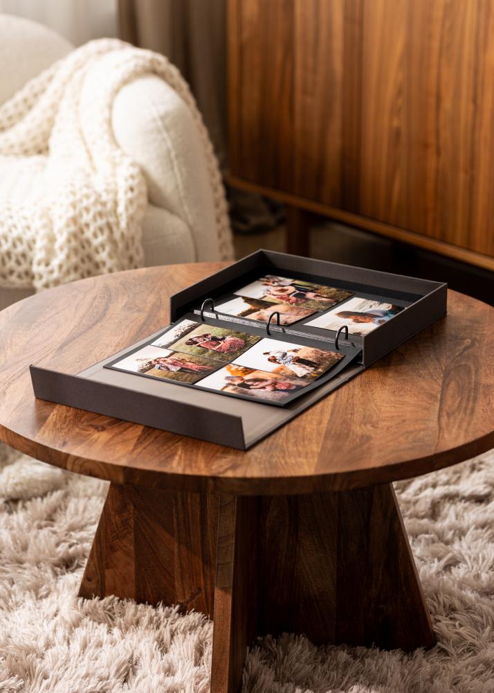 BGA KAILA FAMILY Black - Coffee Table Photo Album (60 Black Pages)