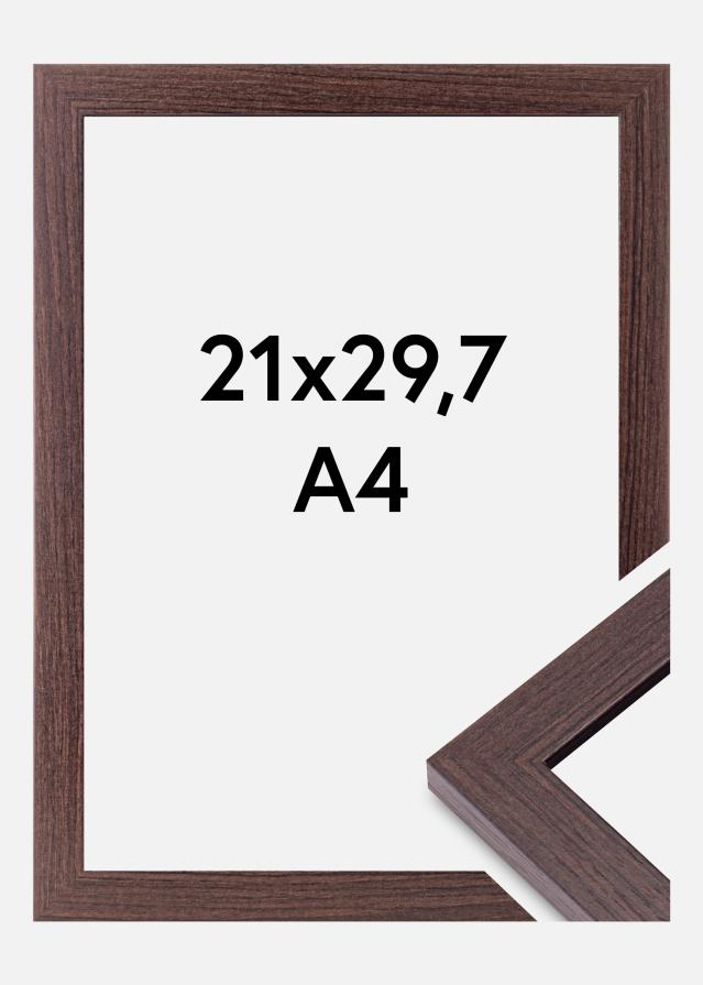 BGA Frame Deco Acrylic Glass Walnut 21x29.7 cm (A4)