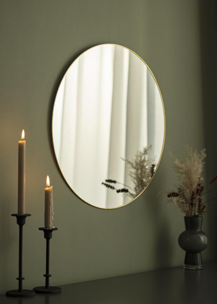 KAILA KAILA Round Mirror - Thin Brass 60 cm Ø