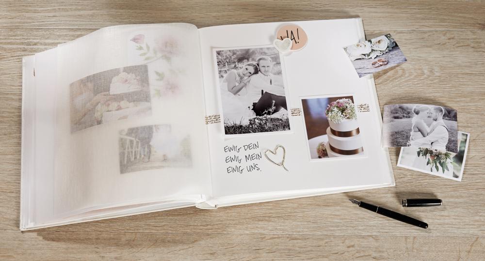 Walther Ti Amo Photo Album - 28x30.5 cm (60 White pages / 30 sheets)