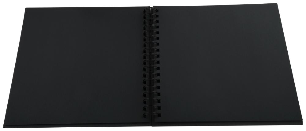 Walther Fun Spiral bound album Sand - 26x25 cm (40 Black pages / 20 sheets)