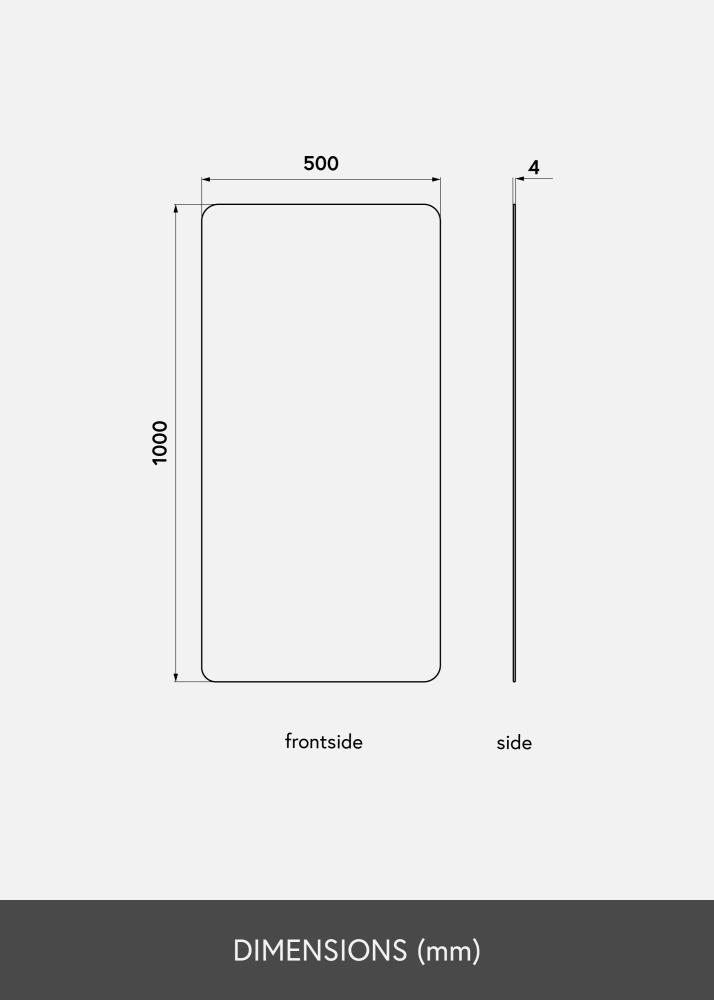 KAILA KAILA Mirror Rectangle 50x100 cm