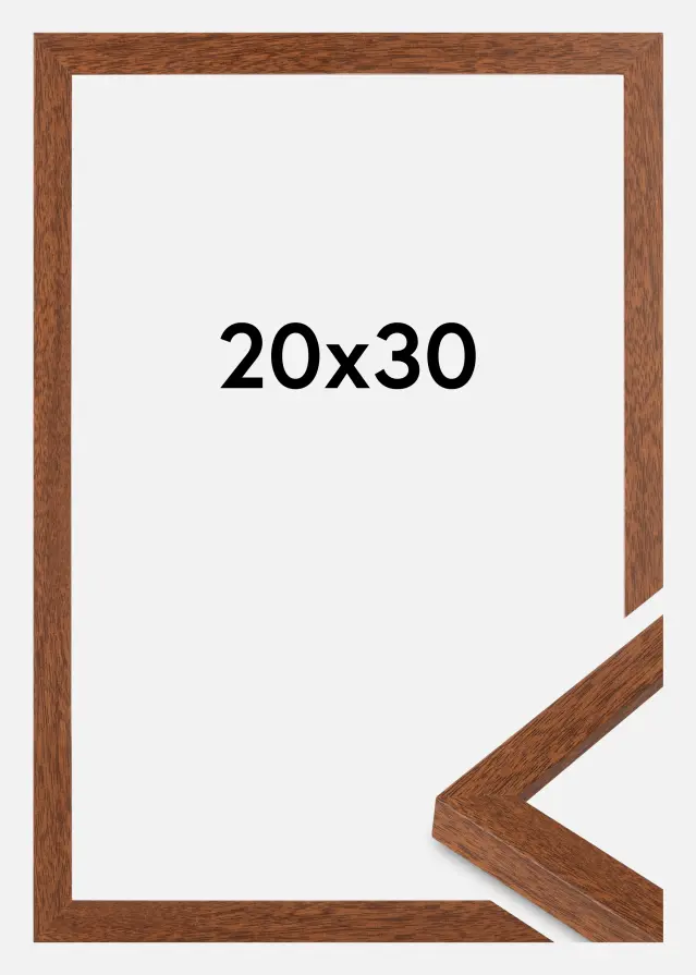 BGA Frame Modern Acrylic Glass Warm Brown 20x30cm