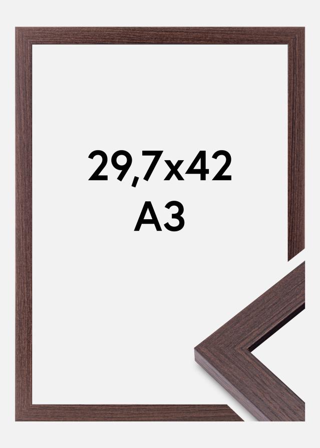 BGA Frame Deco Acrylic Glass Walnut 29.7x42 cm (A3)