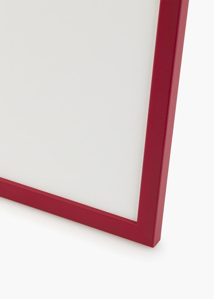 Ram med passepartou Frame Edsbyn Red 50x60 cm - Picture Mount Black 35x45 cm