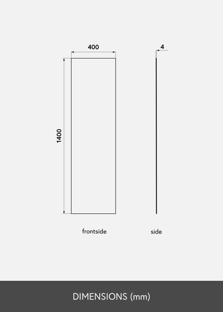 KAILA KAILA Mirror Sharp 40x140 cm