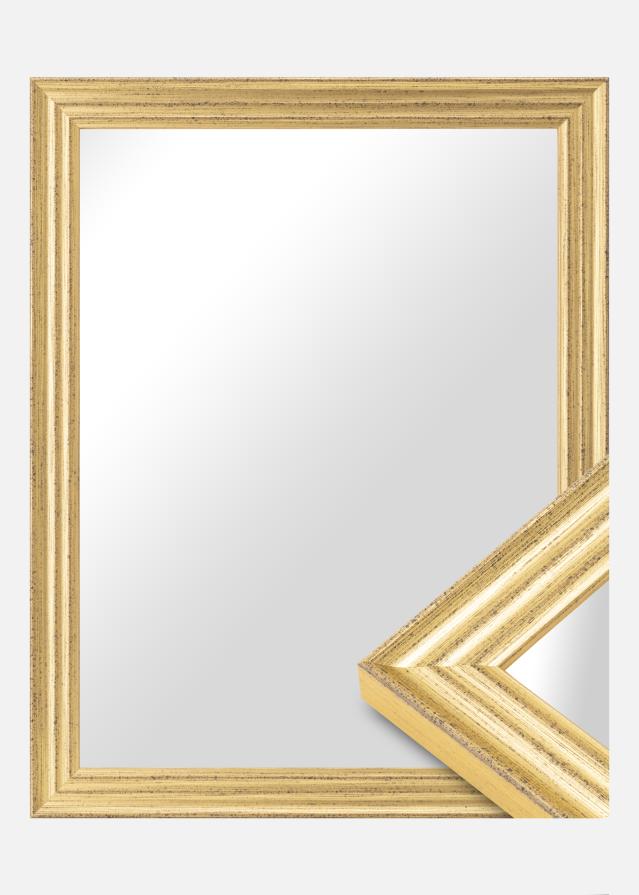 Ramverkstad Mirror Heby Gold - Custom Size