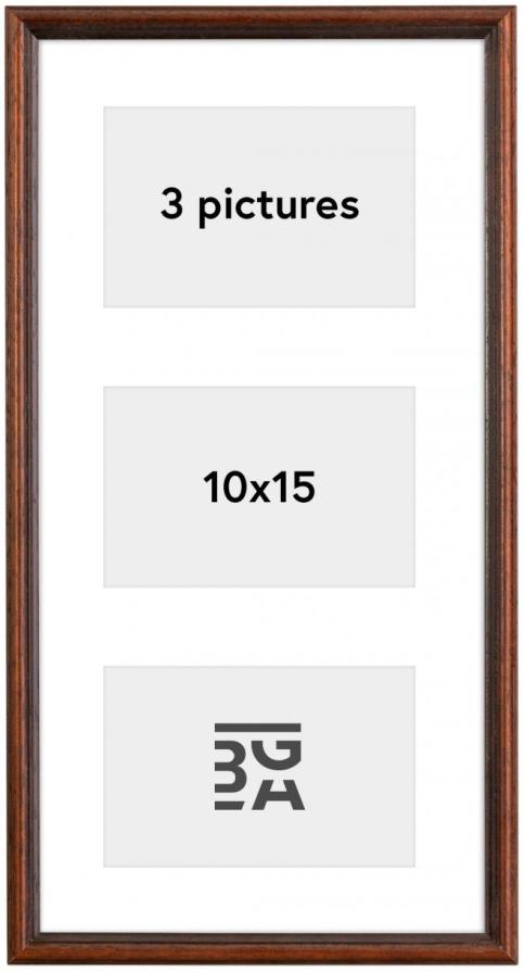 Galleri 1 Horndal Collage Frame XIII Walnut - 3 Pictures (10x15 cm)