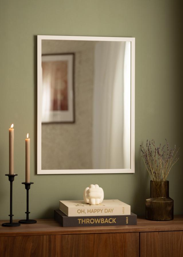 Galleri 1 Mirror White Wood 53x73 cm