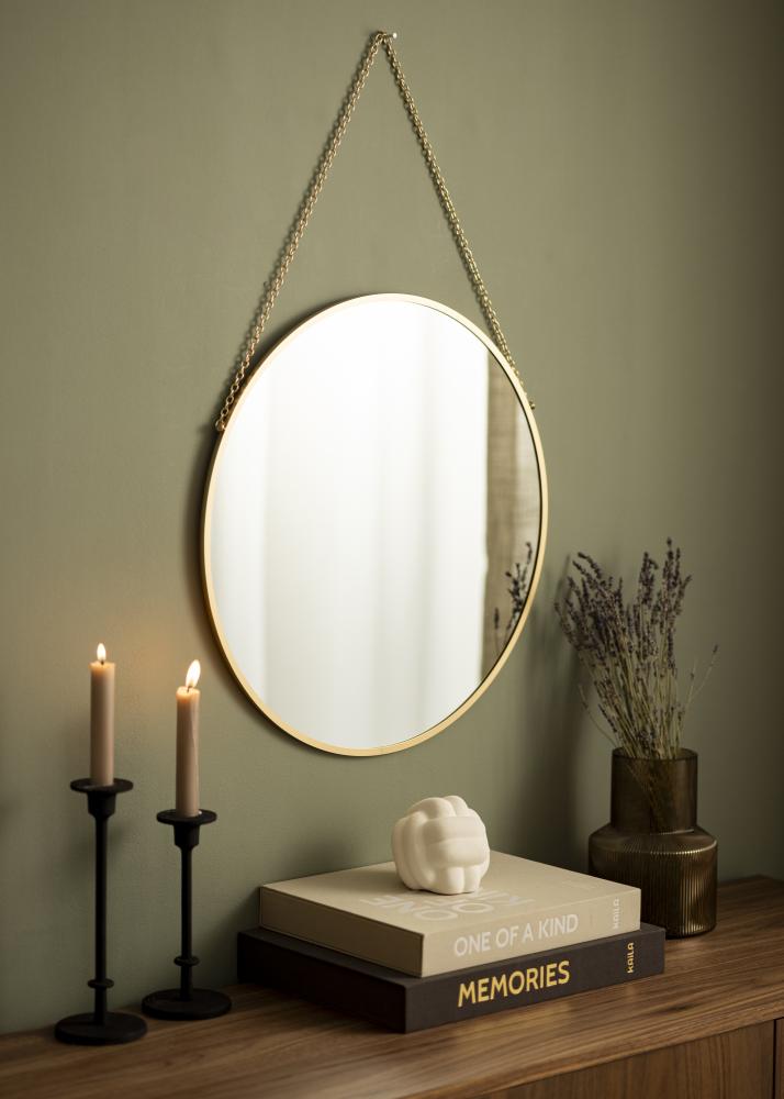 Artlink Round Mirror Modern Gold 51 cm Ø