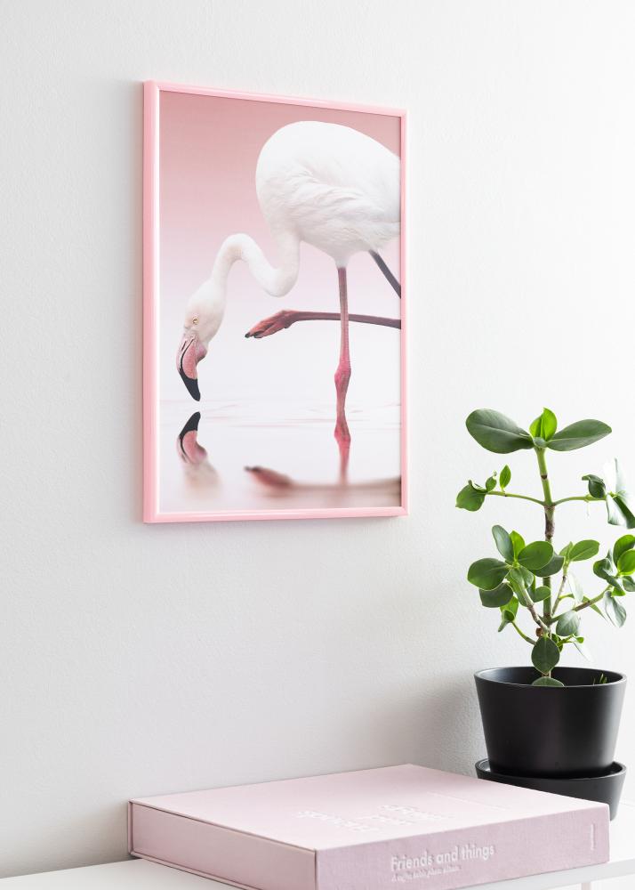 Ram med passepartou Frame New Lifestyle Pink 60x80 cm - Picture Mount White 50x70 cm