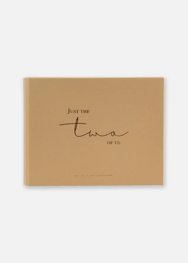 Goldbuch Just the two of us Guestbook Brun - 25x20 cm (100 White pages / 50 sheets)